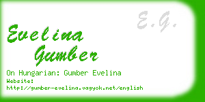 evelina gumber business card